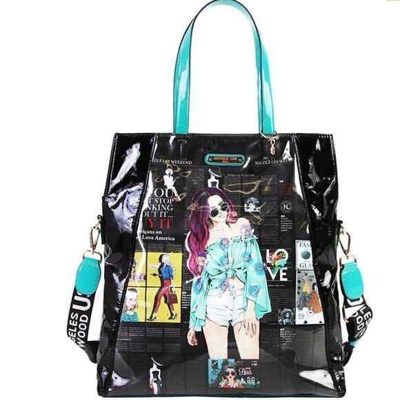 Nicole Lee URBAN CHIC FOLD-OVER HANDBAG - Picture 3 of 15